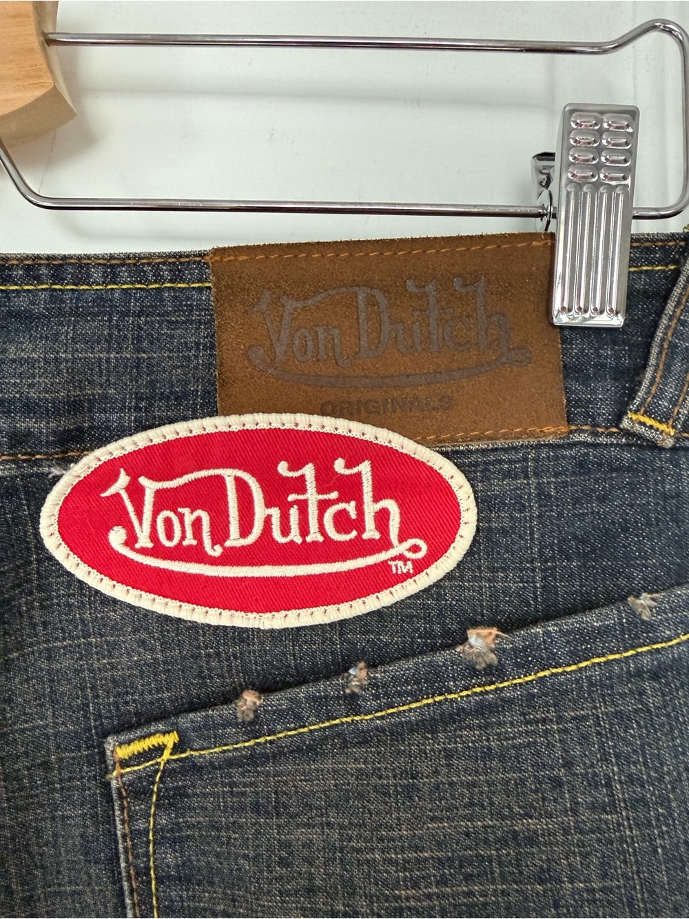 Von Dutch Women’s Dark Blue Denim Zipper Skirt